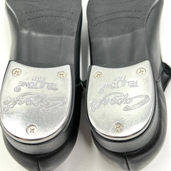 6W 6 WIDE‎ WIDTH Capezio Women's 3800 Black Leather Mary Jane Dance Tap Shoes - Picture 12 of 14